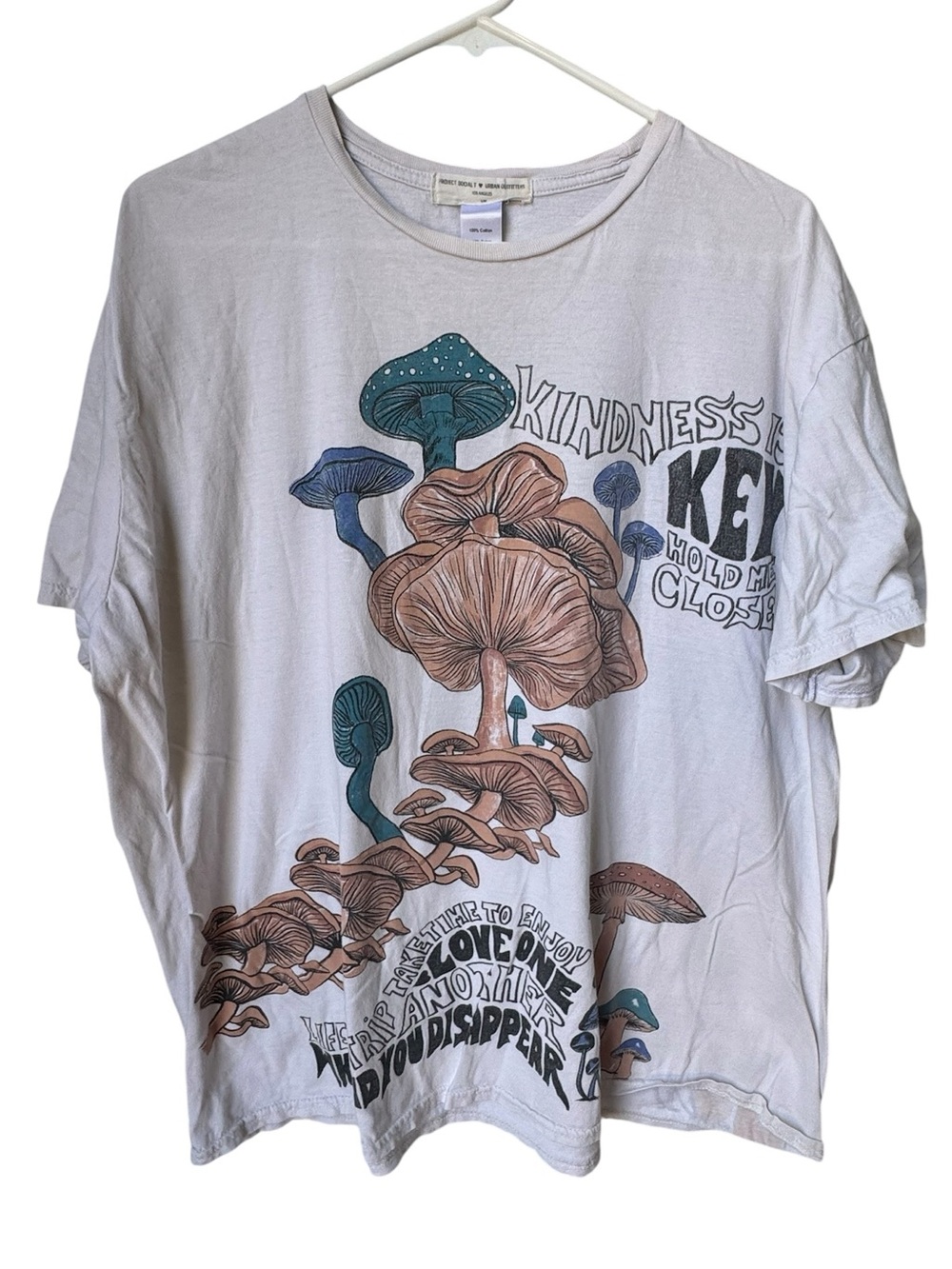 Urban Outfitters High End Mushrooms Kindness is Key Women’s Oversized S/M